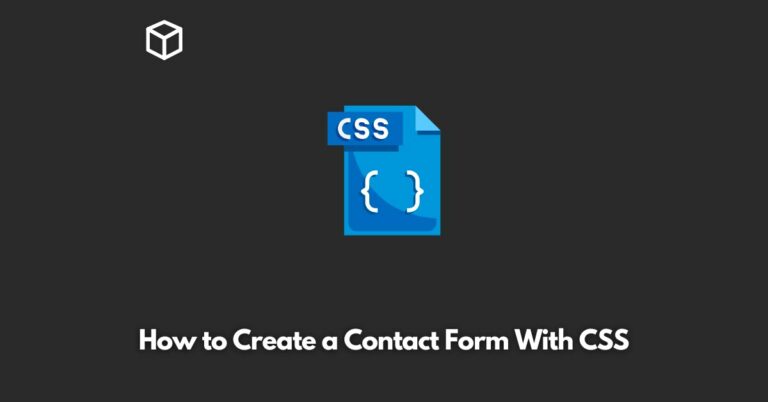 how-to-create-a-contact-form-with-css