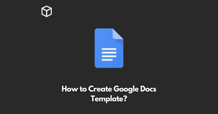how to create google docs template