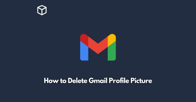 how to delete gmail profile picture