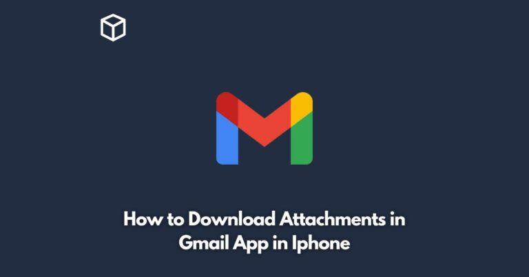 how to download attachments in gmail app in iphone