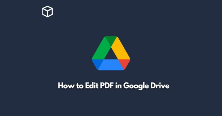 how to edit pdf in google drive