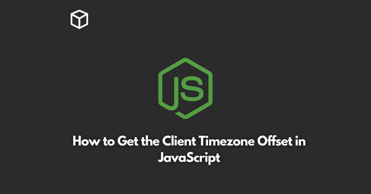 how to get the client timezone offset in javascript 2