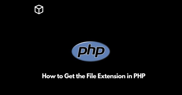 how to get the file extension in php
