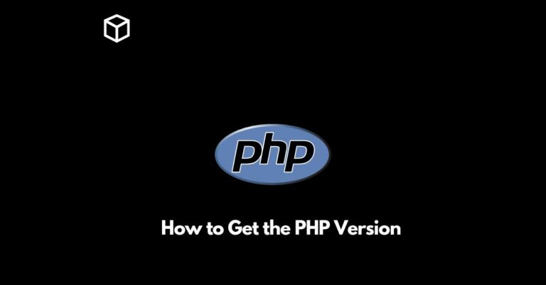 how to get the php version