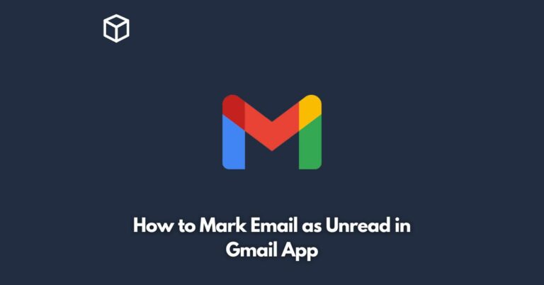 how to mark email as unread in gmail app