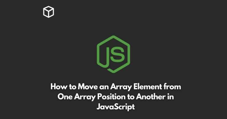 how to move an array element from one array position to another in javascript