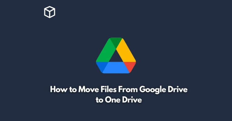 how to move files from google drive to one drive