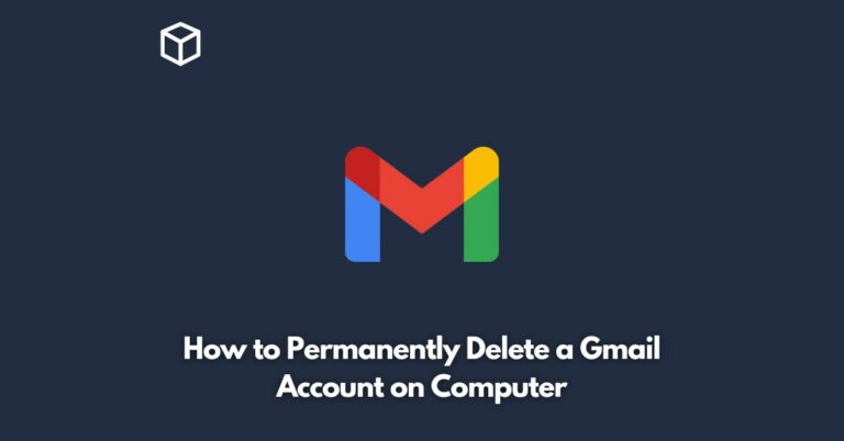 how to permanently delete a gmail account on computer