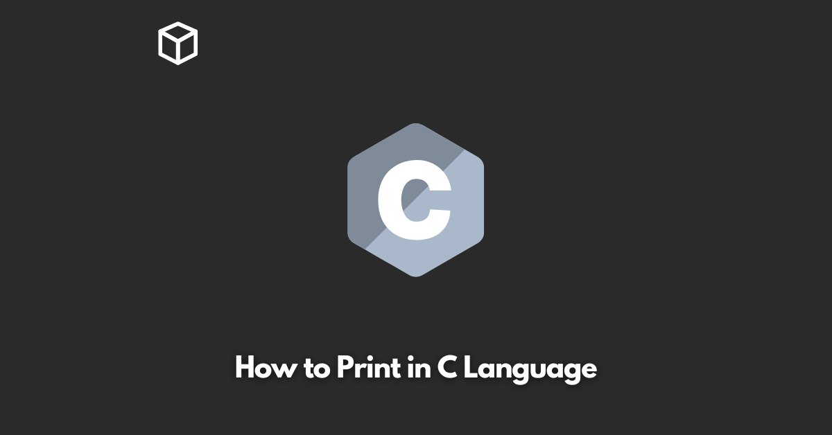 how-to-print-in-c-language