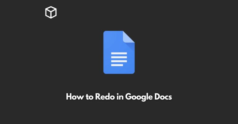 how to redo in google docs