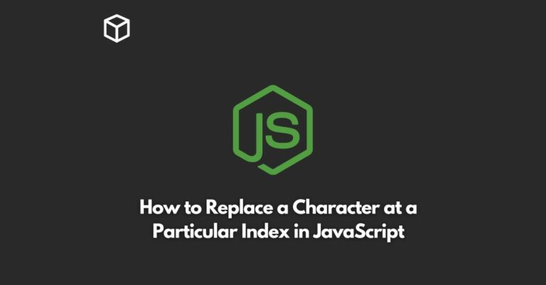 how to replace a character at a particular index in javascript
