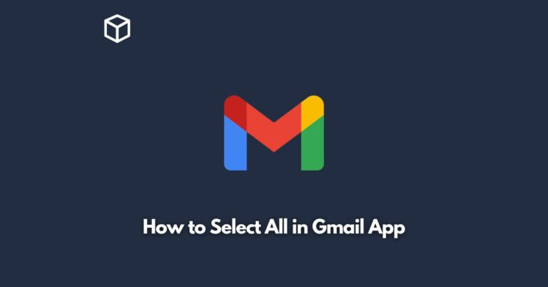 how to select all in gmail app