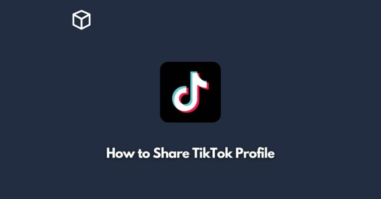 how to share tiktok profile