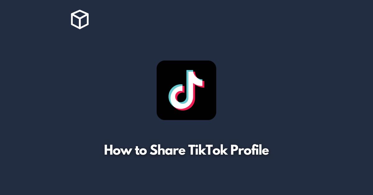 how to share tiktok link without profile