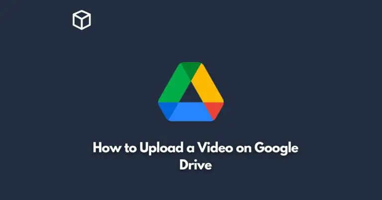 how to upload a video on google drive