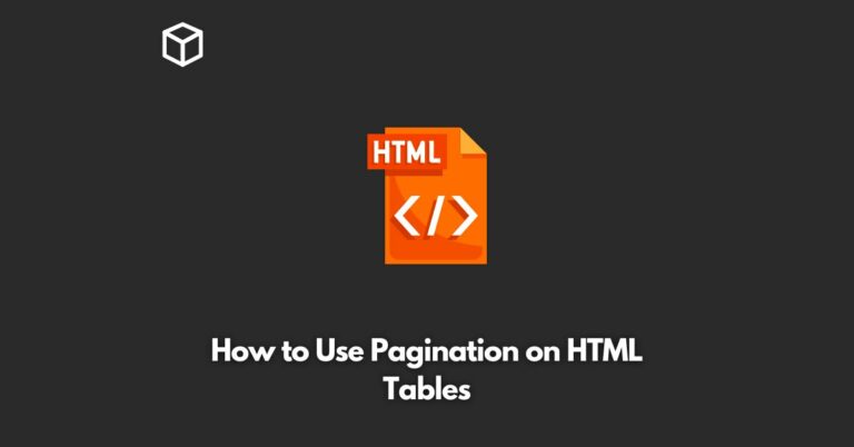 how-to-use-pagination-on-html-tables