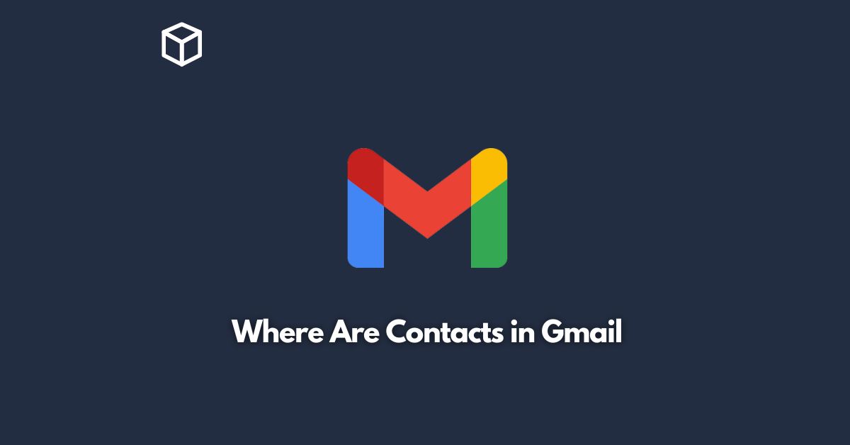 where are contacts in gmail