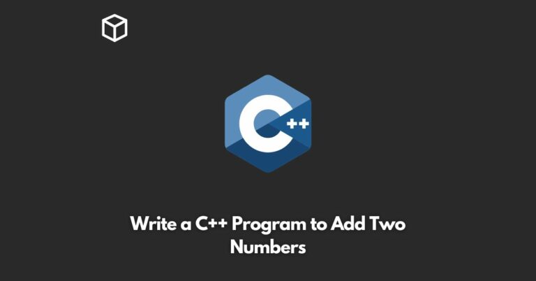 write-a-c++-program-to-add-two-numbers
