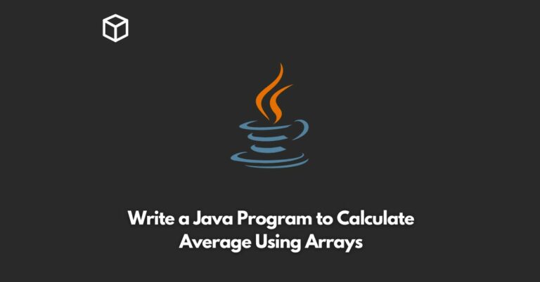 write a java program to calculate average using arrays