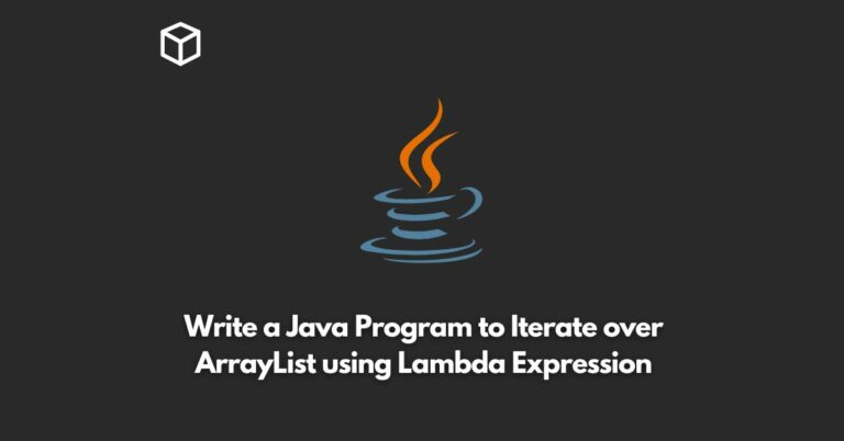 write a java program to iterate over arraylist using lambda expression