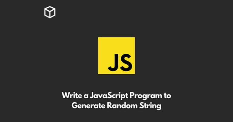 write-a-javascript-program-to-generate-random-string