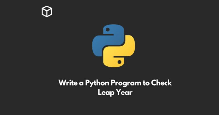 write a python program to check leap year