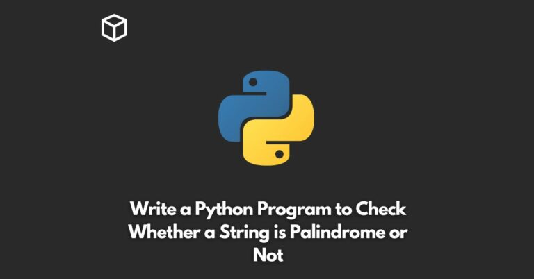 write a python program to check whether a string is palindrome or not