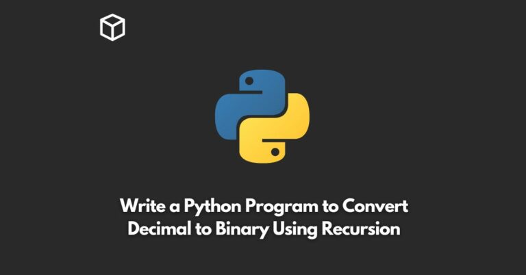 write a python program to convert decimal to binary using recursion